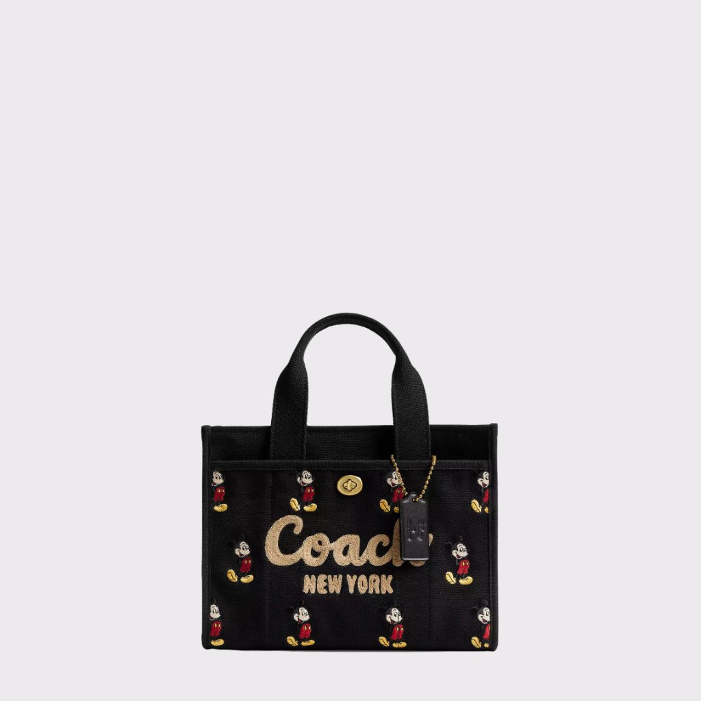 Mickey Mouse Coach X Disney 20 Cargo Tote Black - Caf76 New